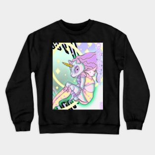 technicolor space unicorns Crewneck Sweatshirt